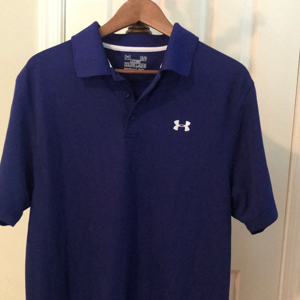 Blue Under Armour Golf Shirt